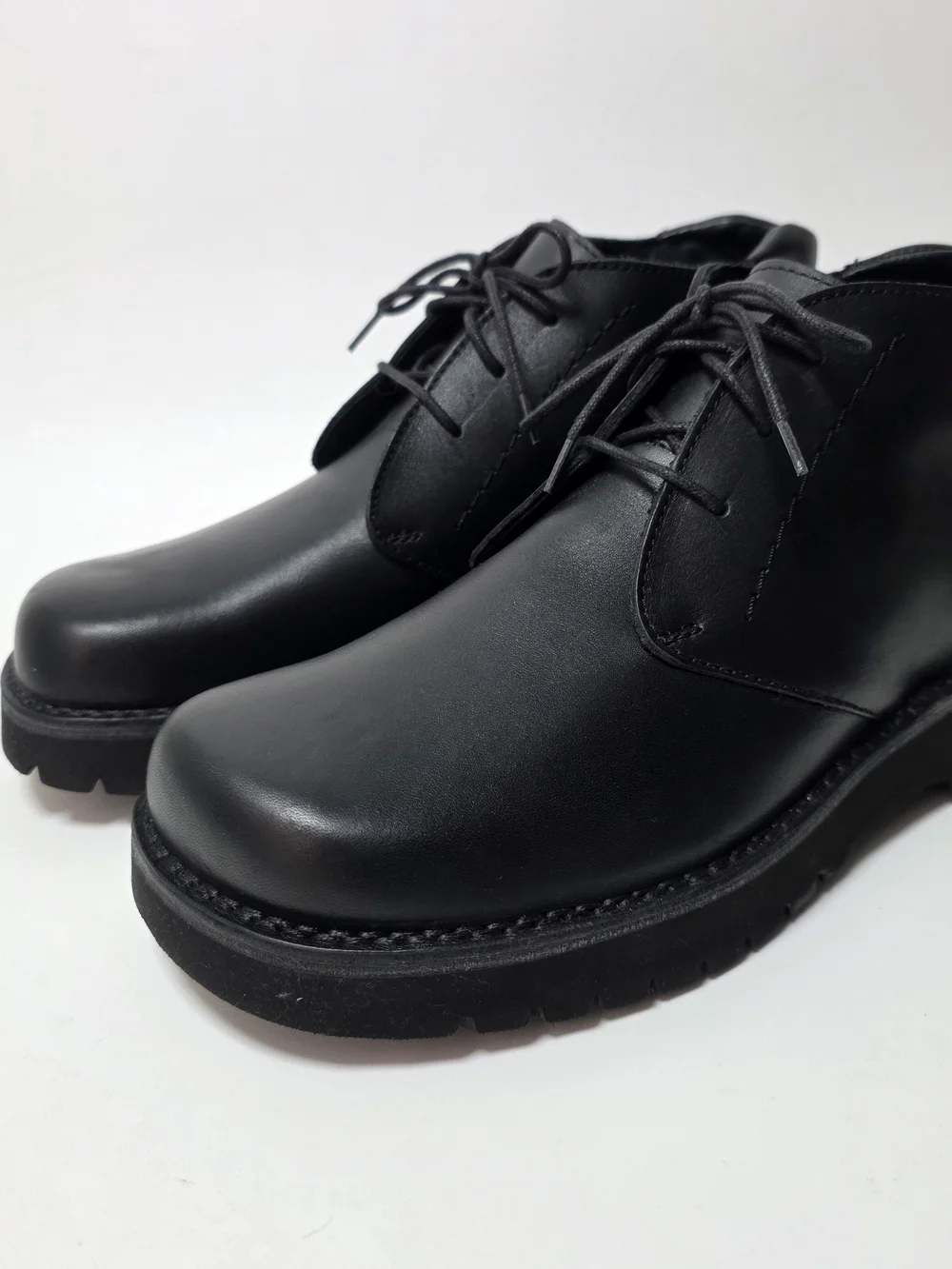 Rockport Tolan Lace-Up Men's Leather Lightweight Chukka Boots Black Size 8.5 W